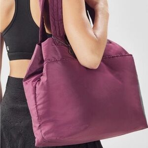 Fabletics Plum Tote Bag